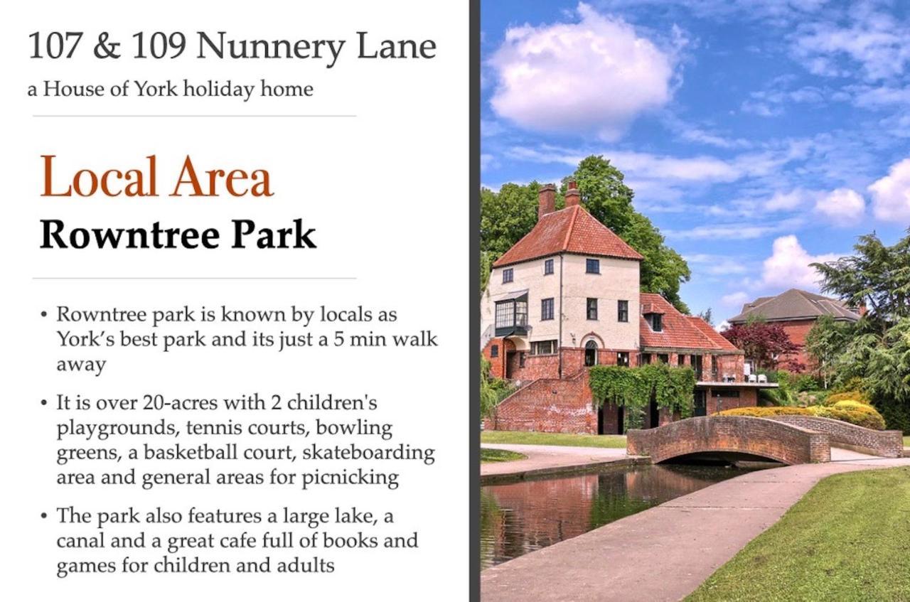 107 And 109 Nunnery Lane Villa York Kültér fotó