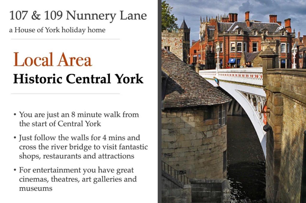 107 And 109 Nunnery Lane Villa York Kültér fotó